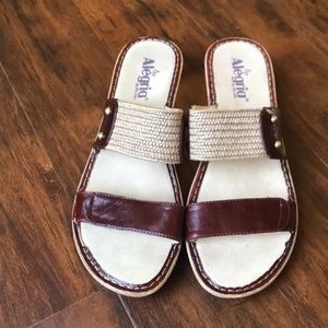 Alegria Woven Leather Sandals Sz 41 (10.5-11) New